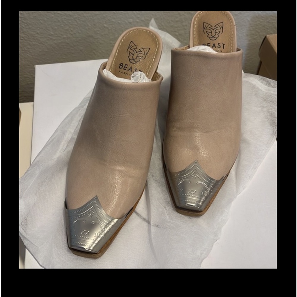 COPY - Beast Fashion Faux leather Mule Shoes